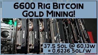 6600 Bitcoin Gold Mining! | 37.5Sol @ 60.13w Wall