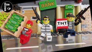 Mega Bank Robbery TNT Ca$ Brothers ATM Heist Lego Police Academy COMPILATION K9 SWAT BOMB