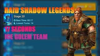 17 Seconds Ice Golem 20 Speed Run Team With 100% Win Rate | Raid Shadow Legends | DarkSaiPlayz