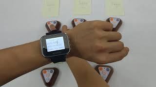 KERUI Waiter Service Calling System Watch Pager Restaurant Service System