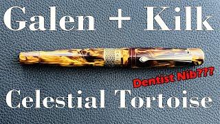 Dentist Nib?  The Kilk & Galen Leather Celestial Tortoise