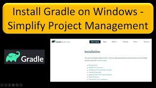 How to install Gradle on windows operating system? | Gradle tutorial