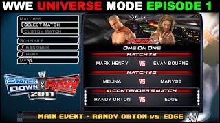WWE Smackdown VS Raw 2011 UNIVERSE MODE Episode 1 - WWE SVR 2011 Universe Mode - #1