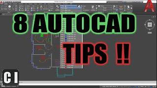 8 AutoCAD Tips for Better Drawings & Faster Drafting | 2 Minute Tuesday