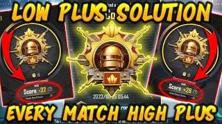  LOW PLUS SOLUTION  HOW TO GET MORE PLUS | BGMI RANK PUSH TIPS AND TRICKS  DUO RANK PUSH BGMI