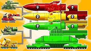 Monster tank: HYBRID DORA ROCKET vs MEGA TANK | Cartoons about tanks