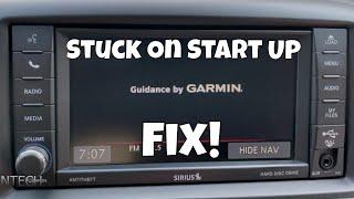 Uconnect 430N GPS Stuck On Garmin Start up Menu FIX!