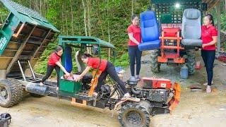 Replace truck seats for (Daily Farm) - Woman's joy when truck has new, more comfortable seats