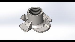 Solidworks. Создание усовой гайки М10