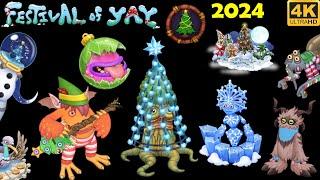 Festival of Yay 2024all Costumes (My Singing Monsters) 4k