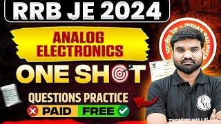 Analog Electronics In ONE SHOT Questions Practice | RRB JE Electrical Engineering Classes