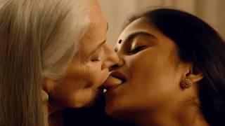 Older Woman and Indian girlfriend kisses | Lesbians Kissing Video