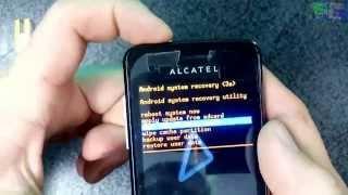 Alcatel 4007d Снятие графического ключа - разблокировка HARD RESET