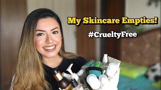 My Skincare Empties + Mini Reviews | #Crueltyfree Indian Skincare Combination Skin || Preiti Bhamra