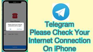 How to fix Telegram please check your internet connection on iPhone ! Telegram Connecting issue