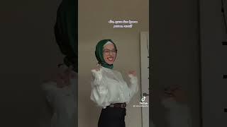 awek melayu tudung hijau nampak baju dalam