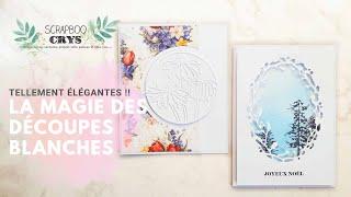 La MAGIE des DÉCOUPES BLANCHES ️ 2 cartes faciles, avec du matériel que vous avez à la maison