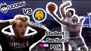 UConn v.s. East Texas A&M Basketball | Game Day - Student Section POV