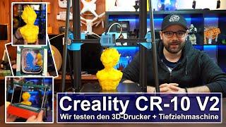 [Creality CR-10 V2] Wir testen diesen 3D-Drucker + Tiefziehmaschine [Review][4K]