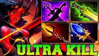 21 Kills + Ultra Kills QOP Dota 2 Mid - Best Queen Of Pain Dota 2 Pro Gameplay Guide Build 7.36