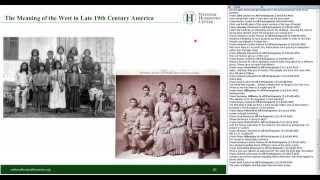 The Meaning of the West in Late 19th Century America