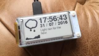 Raspberry Pi Zero ePaper weather