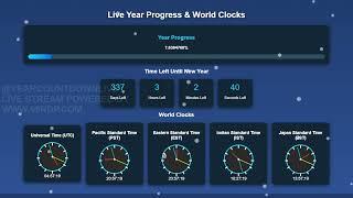 28th January 2025 | 7.62% of 2025 Completed | 337 Days Left | Live Year Progress | Stream By 99RDP