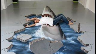 Amazing 3D Floor art- optical illusion