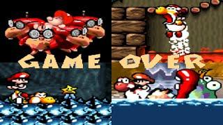 Super Mario World 2: Yoshi's Island - Game Over (Death Animations)