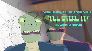 Zuzy Sting says "I'll steal it! No one will ever know!" - Processing animation