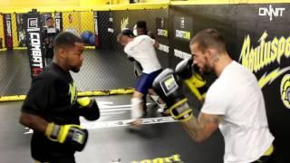 CM Punk Sparring for his UFC 203 Debut "CM Punk Sparing session"