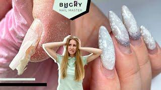 Correcting Nails After 7 WEEKS!  Bad Lifting, Cracks & Peeling! | Spring Manicure On Natural Nails