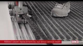 emco entrance mats service: ribbed carpet replacement (english)