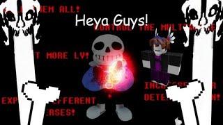 SANS MULTIVERSAL MASSACRE | NEW GAME FLYGEIL?!| UNDERTALE ROBLOX