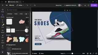 Sneaker Shoe Poster Design Video I Graphic Design Tutorial