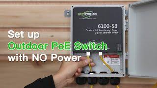 The best way to install Outdoor PoE switch