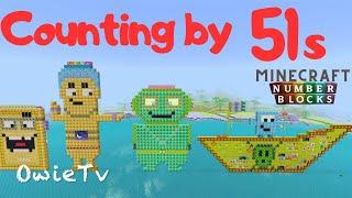 Counting by 51s Song Numberblock Minecraft | Skip Counting by 51 | Math and Number Song for Kids