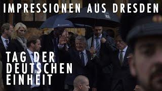 Tag der deutschen Einheit - Angela Merkel, Joachim Gauck und andere Politiker in Dresden