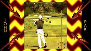 John Pak Golf Swing - Slow Motion - Tracer - Driver - (Rising Star)