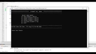 School Billing System using C