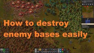 Factorio - how to destroy nests