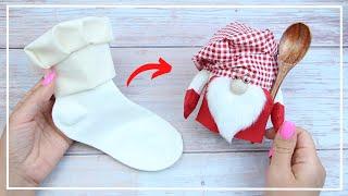 One sock miracle: Gnome Cook for the kitchen  Detailed instructions on how to make a Gnome 