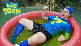 OS AVENTUREIROS E A PISCINA DE SLIME GOSMENTA !!!