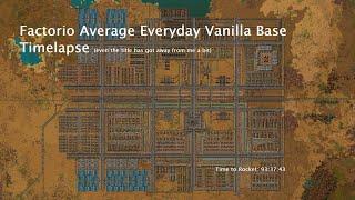 Factorio Average Everyday Vanilla Base Timelapse