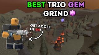 BEST Trio Hardcore Gem Grind I Trio Miners 5.0 - Player 1 POV I TDS Roblox