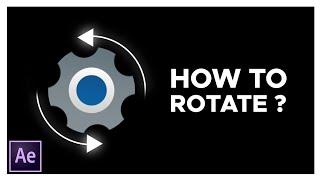 After Effects Tutorial - Constant Rotation of an Image