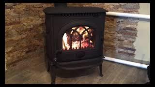 Відео горіння чавунної печі Jotul F3 TD | Видео горения чугунной печи Jotul F3 TD