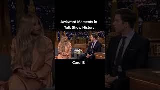 Cardi B awkward talk show history