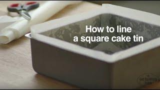 How To Line A Square Cake Tin | Good Housekeeping UK