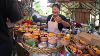 Living like local Thai, food art show, Pra Cha Rat Floating Market , Surat Thani, Thailand GX011355